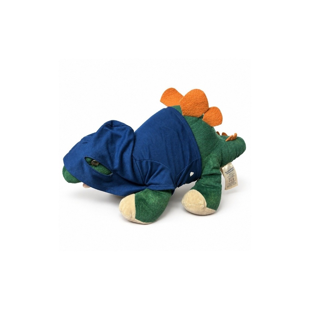 Retired Build-A-Bear Stegosaurus Plush 16" Blue Logo Shirt Sound As Is